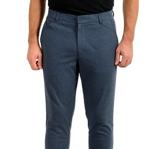 Hugo Boss Men's "Fedon191" Blue Flat Front Casual Pants
